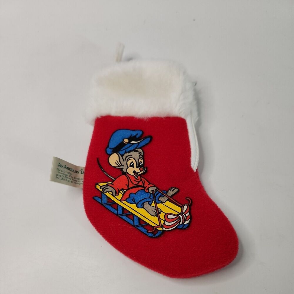 1986 Sears McDonalds Stocking An American Tail FIEVEL Goes West Christmas